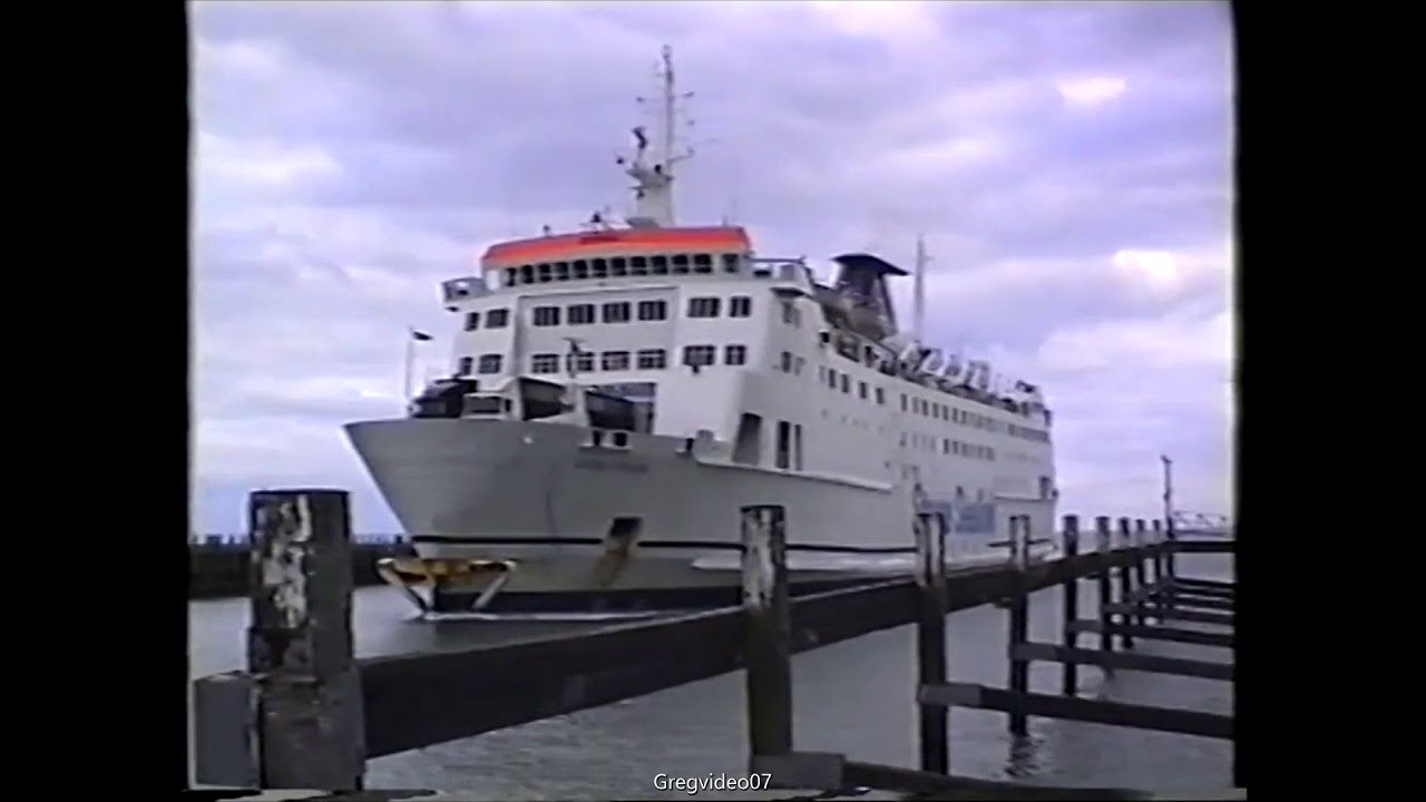 The Sealink Ferry Stena Parisien At Newhaven Harbour in 1993. (later to become SeaFrance manet)