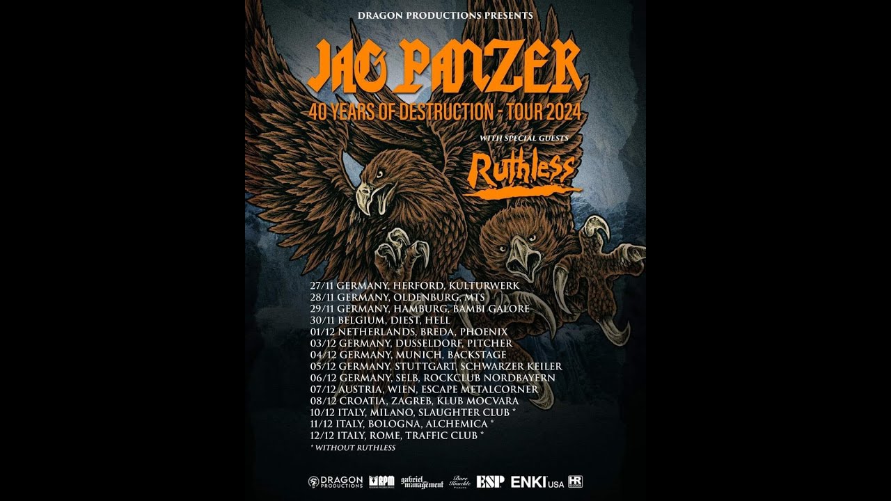Jag Panzer - Chain of Command  live @ Traffic Live  Rome  \m/