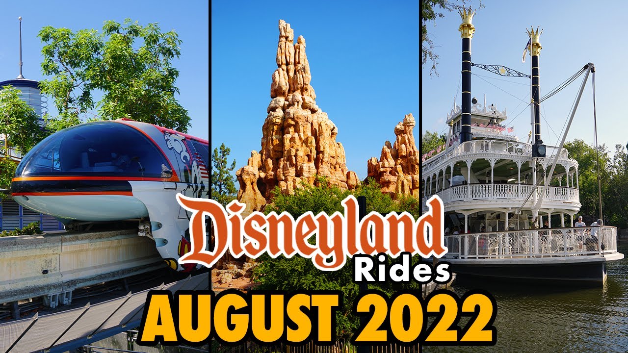 Disneyland Rides - August 2022 POVs [4K]