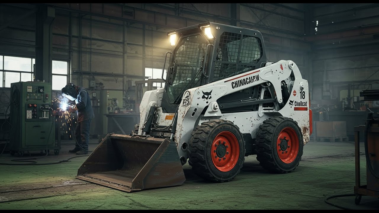 🔴 Мини погрузчик Bobcat Earthforce S18 #chinacar