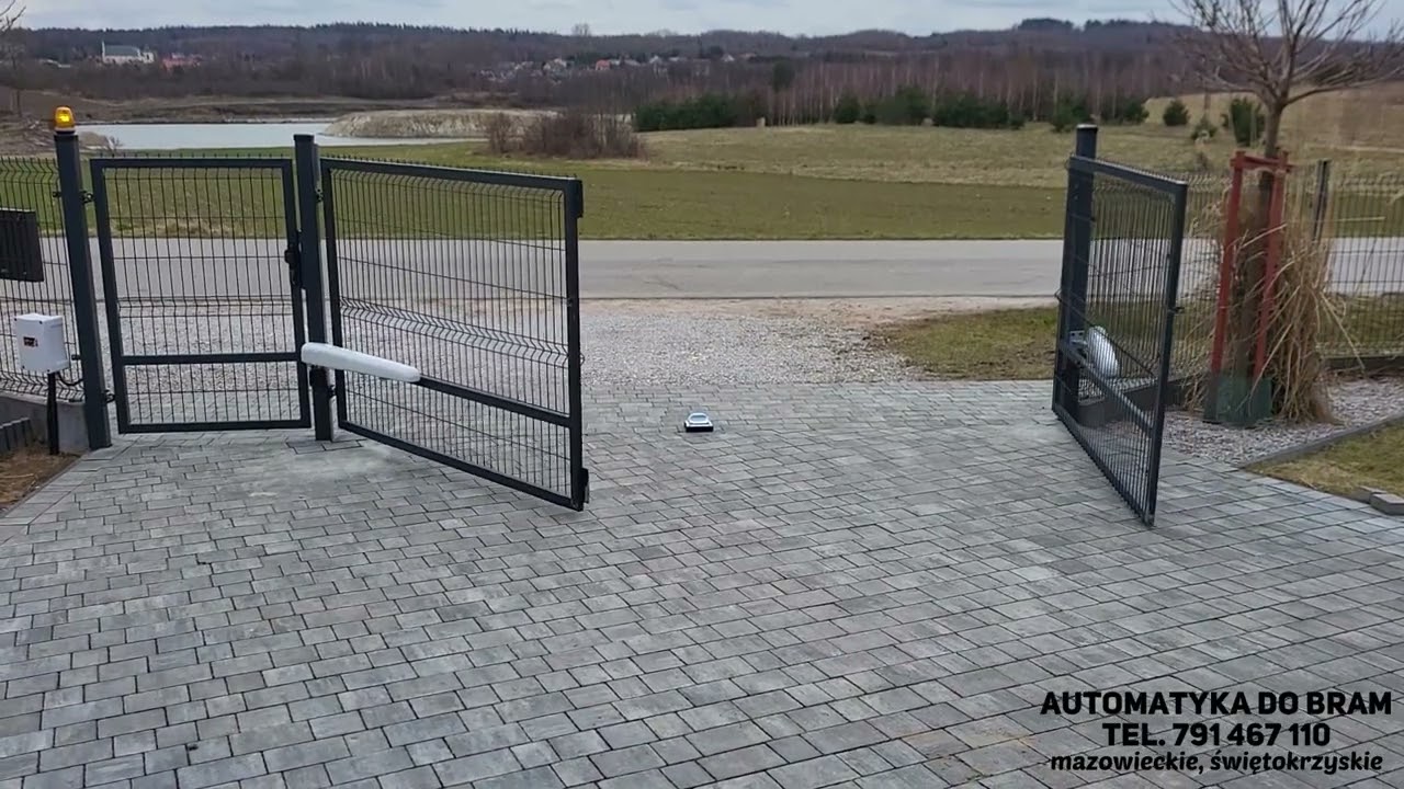 Automatyka do bramy skrzydłowej. Siłowniki KEY Ray 2224. UNITCAM.pl