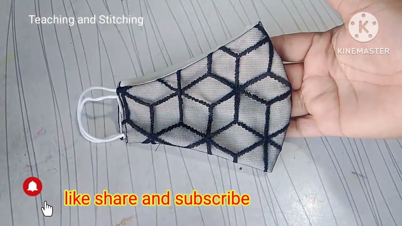 How to make a stylish mask 😷How to make fabric mask for girls /2026 mouth musk 