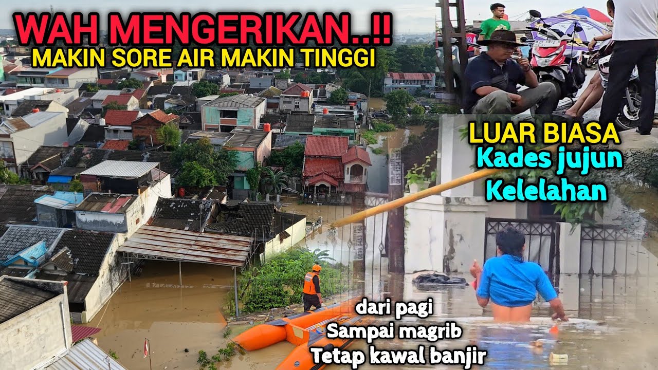 GILA BANJIR DI KARABA WADAS MAKIN PARAH SORE INI RUMA RUMAH MULAI TERTUTUP , KADES JUJUN KEWALAHAN❗️