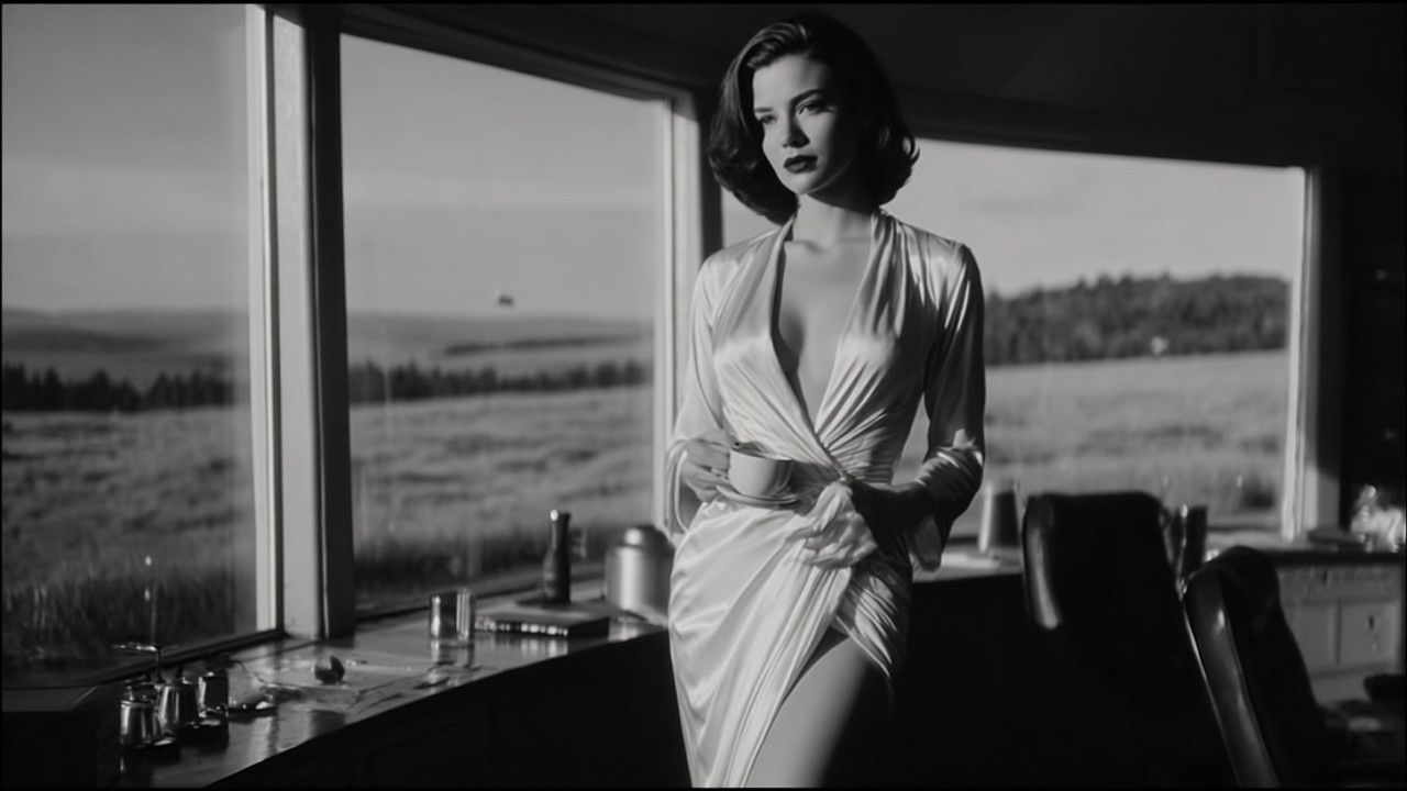 Morning Stillness of Tomorrow — 1950s Retrofuturistic Jazz Mood