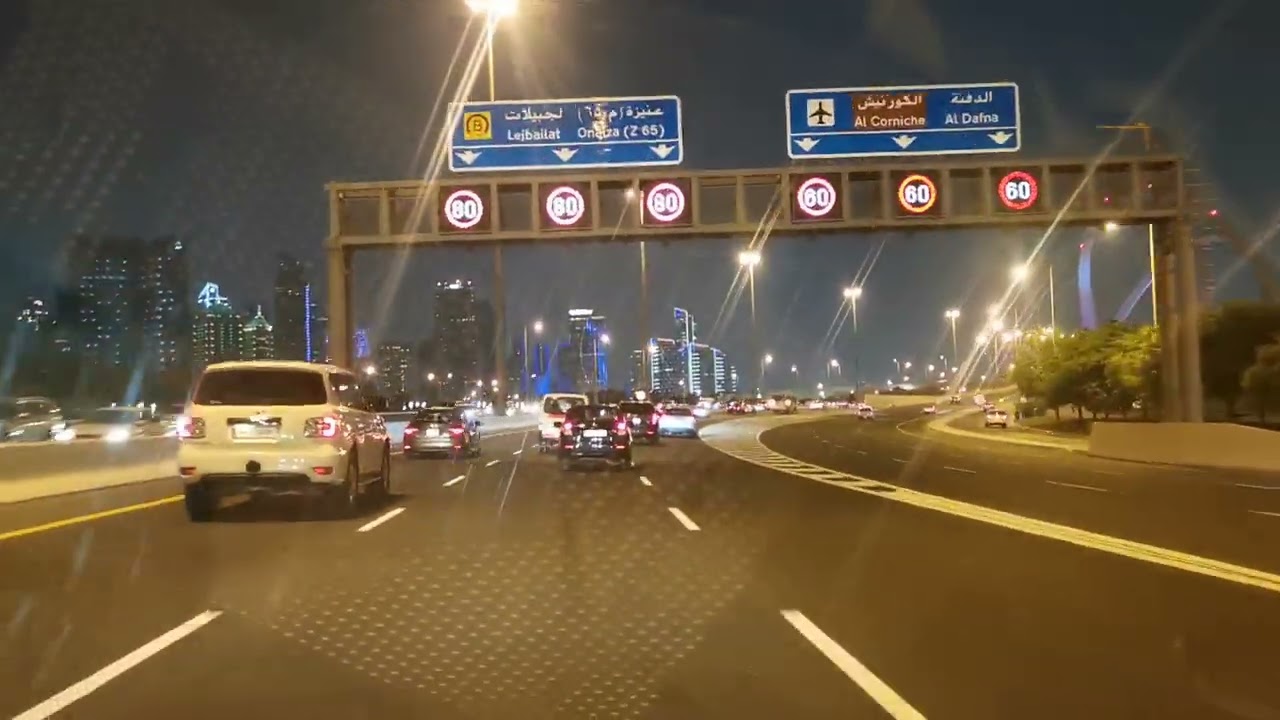 Driving from Lusail to Doha #FIFAWorldCupQatar2022
