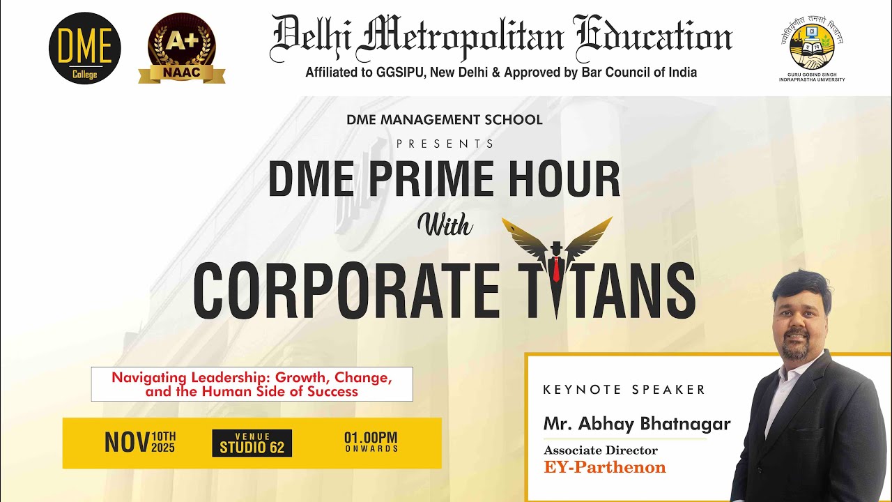 DME Prime Hour || EP-3 Corporate Titans ||