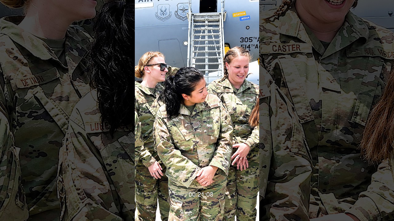 All-Female Crew Prepares a KC-10 for Takeoff