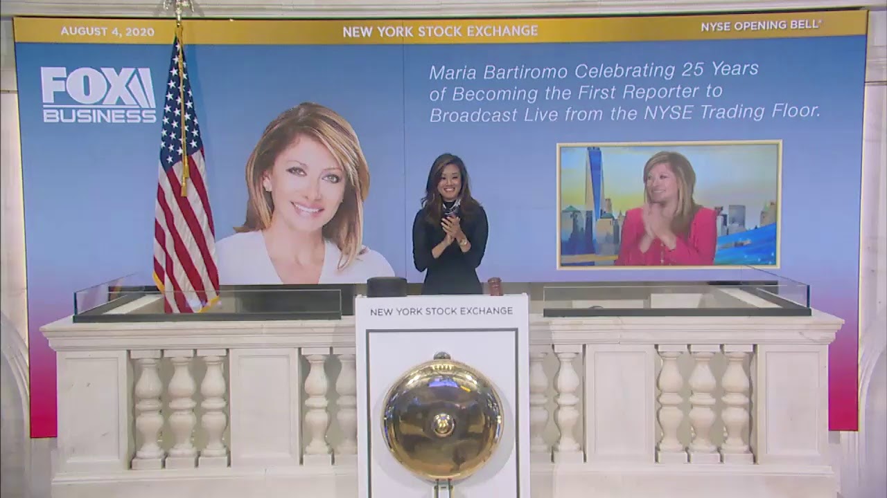 Maria Bartiromo, Anchor & Global Markets Editor, Fox Business Network, Rings The Opening Bell