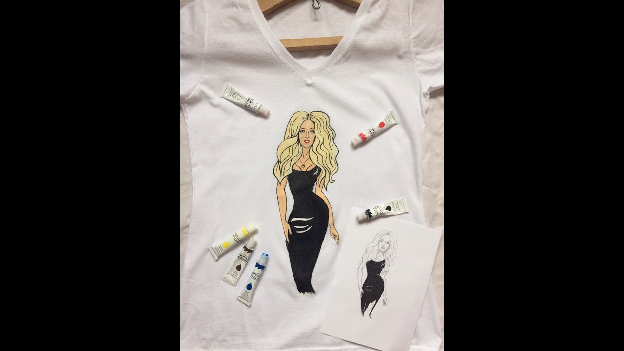 Как рисовать акрилом | Роспись одежды | DIY футболка!