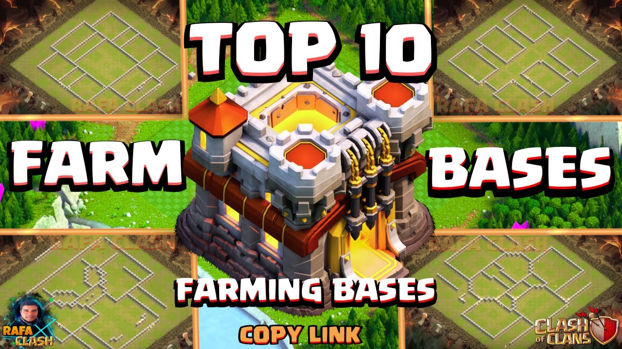 LAYOUTS CV11 FARM TOP10 TOWN HALL 11 BEST TOP10 TH11 FARMING BASE WITH LINK CLASH OF CLANS