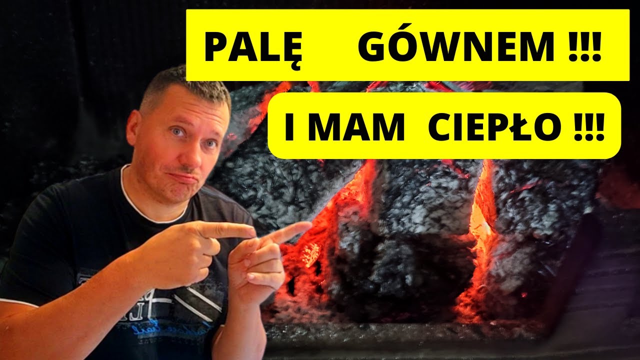 Palę  gównem  i mam ciepło - test brykietu - jak się pali brykiet