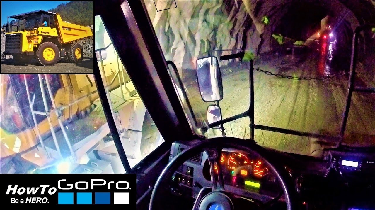 Gopro Truck Driving Komatsu 405 HD Underground Mining POV