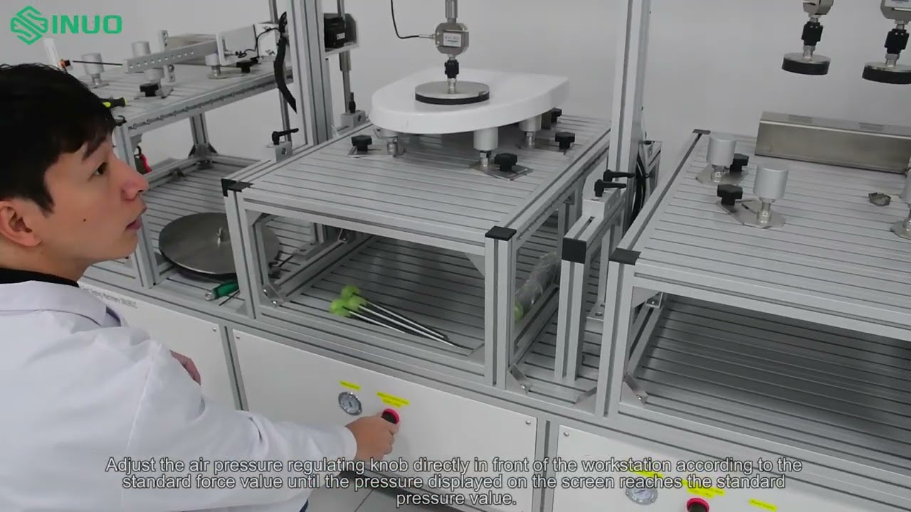 IEC 60335-2-84 Toilet Seat Testing Machinery with Three Station SN1901C Operation Video