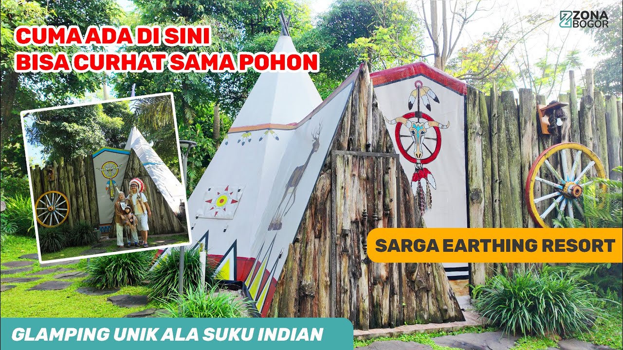 Glamping Unik Ala Suku Indian di Puncak! | Cuma di Sarga Earthing Resort Bisa Curhat Sama Pohon