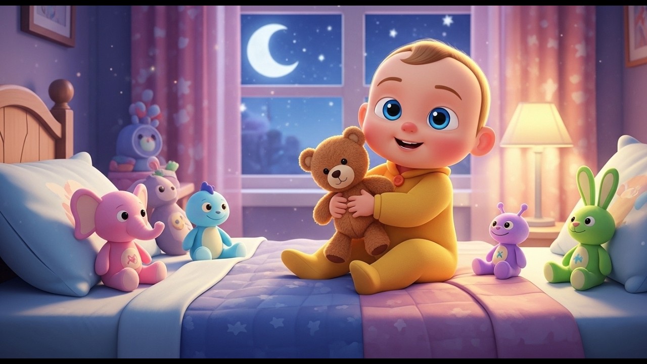 Sleepy Time Baby Song 🌙 Bedtime Lullaby for Kids | Cute Nursery Night Routine