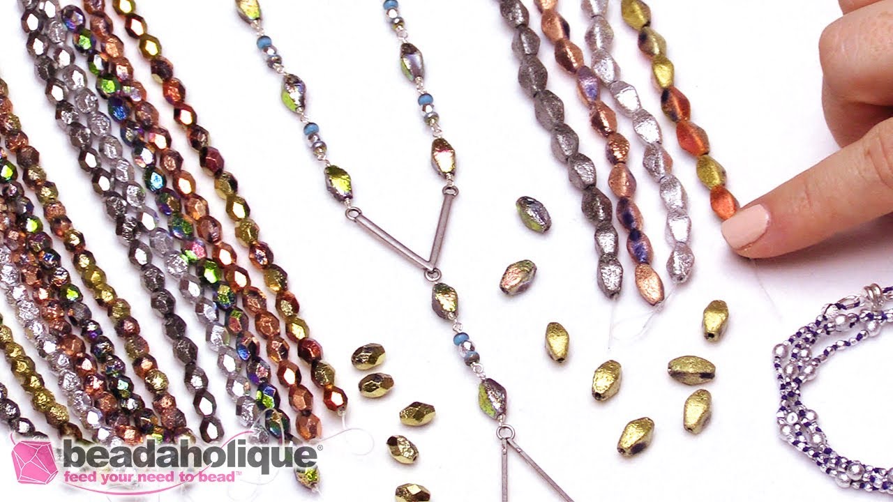 Show & Tell: Czech Glass Etched Finish Beads