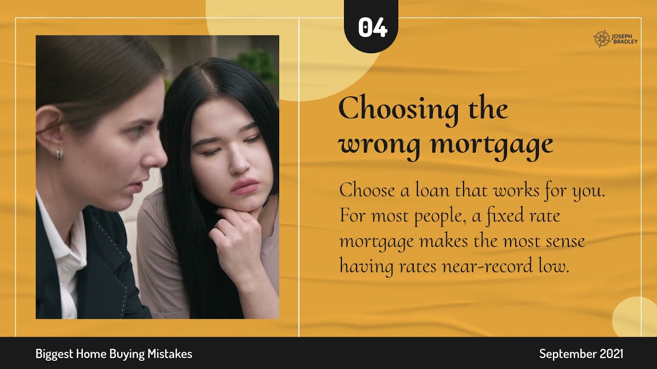 4 Biggest Home Buying Mistakes September 2021