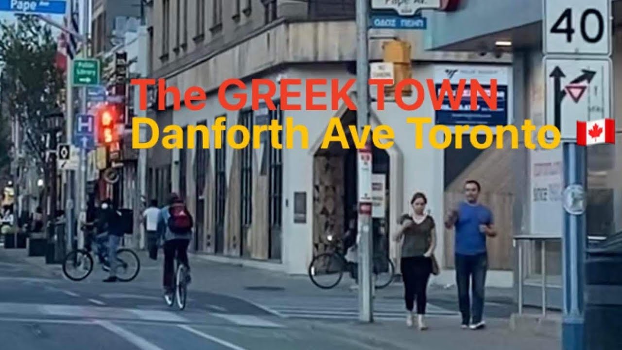 Toronto Danforth Ave Greek Town driving tour #Toronto #Ontario #Canada #GreekTownToronto
