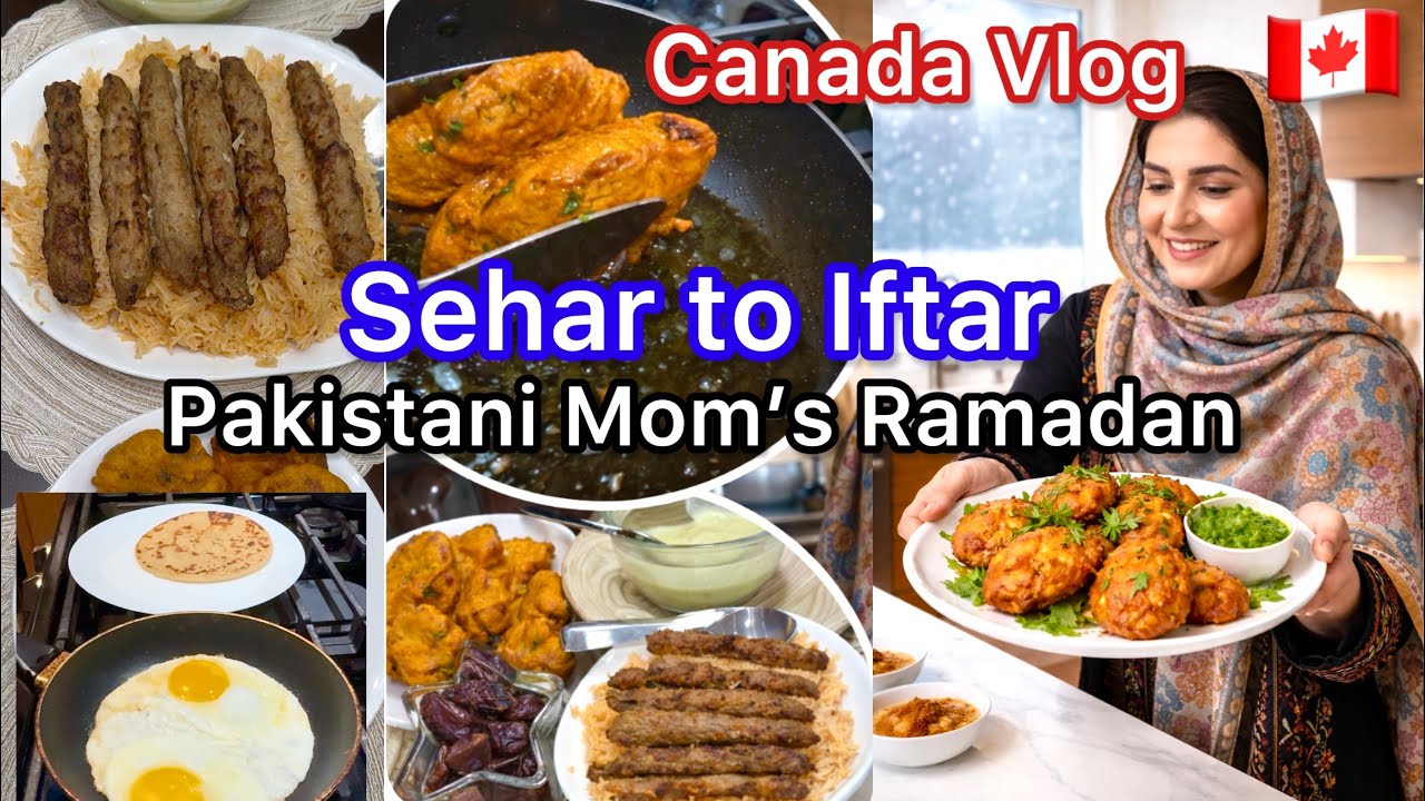 ⭐ Pakistani Mom Ramadan Routine in Canada | Sehar to Iftar Vlog