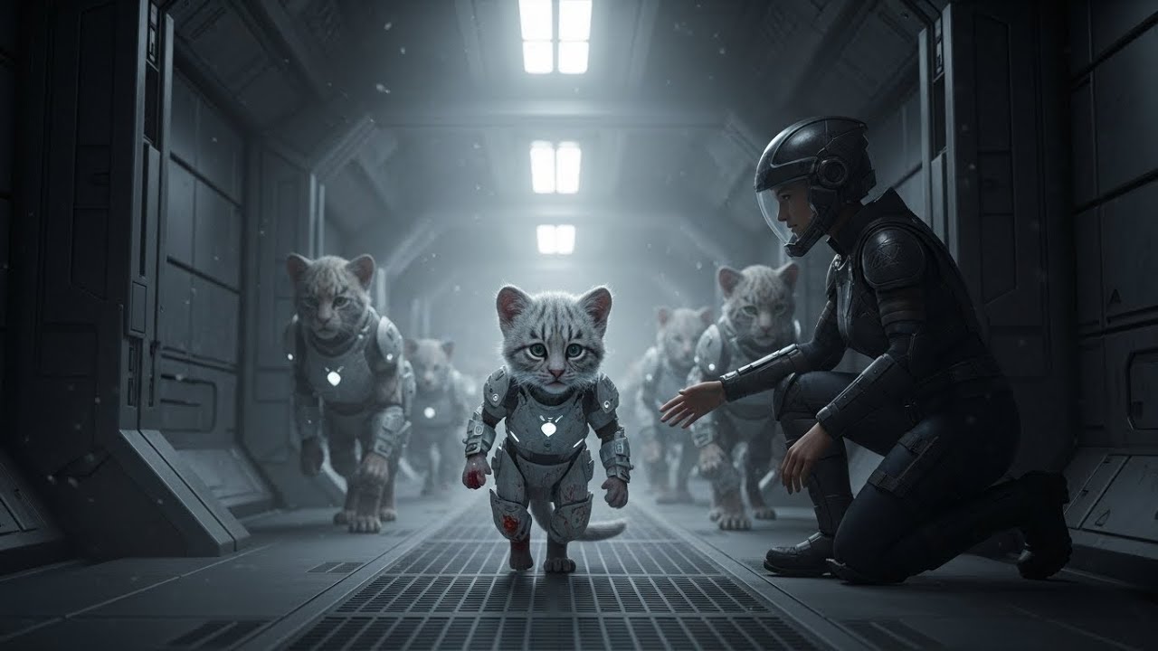 She Heard a Soft Whimper in the Hall—A cat Cub Limped Toward Her While the Others Formed a Silent E