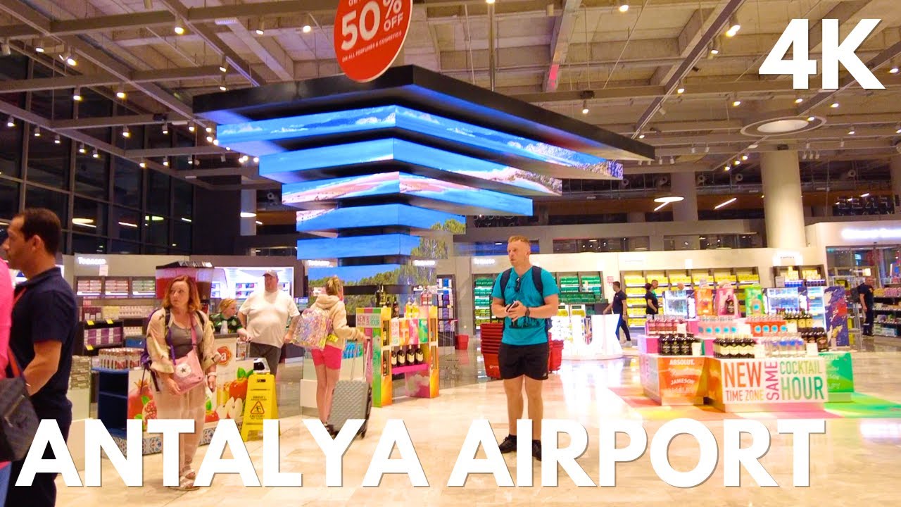 Busy Airport Turkey 🇹🇷 | Walking Airport Tour | 4K | Dalaman Airport