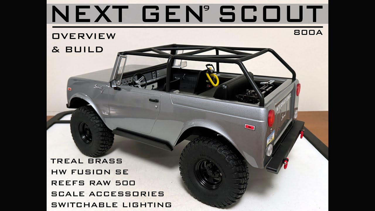 REDCAT GEN 9 SCOUT 800A - OVERVIEW & BUILD: LIGHTING, FUSION SE, REEFS RAW 500, SCALE ACCESSORIES