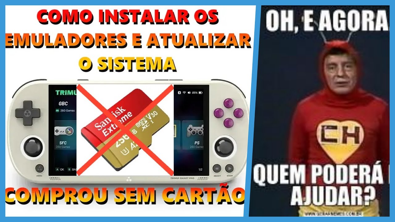 Trimui Smart Pro- Como INSTALAR OS EMULADORES E ATUALIZAR O SISTEMA (COMPREI SEM O CARTÃO MICRO SD)