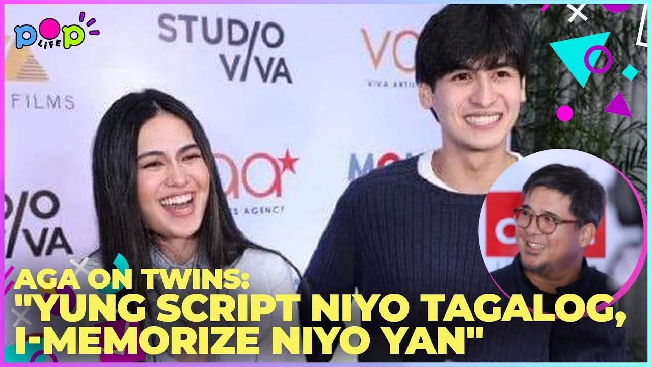 Aga Muhlach on twins: 'Yung script niyo Tagalog, i-memorize niyo yan