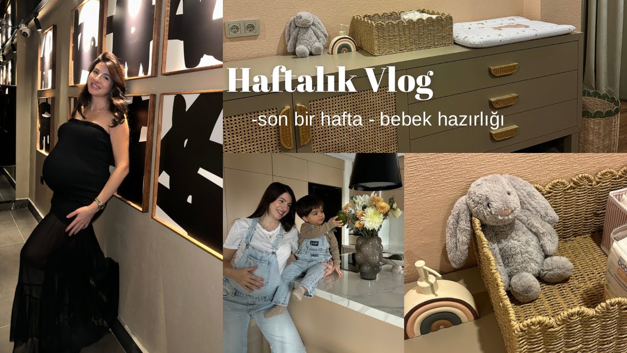 Doğuma 36 saat kala arkadaşımın doğum gününe gittim🤓Bebek odası hazırlığı| annelerle sohbet🤰🏻💗