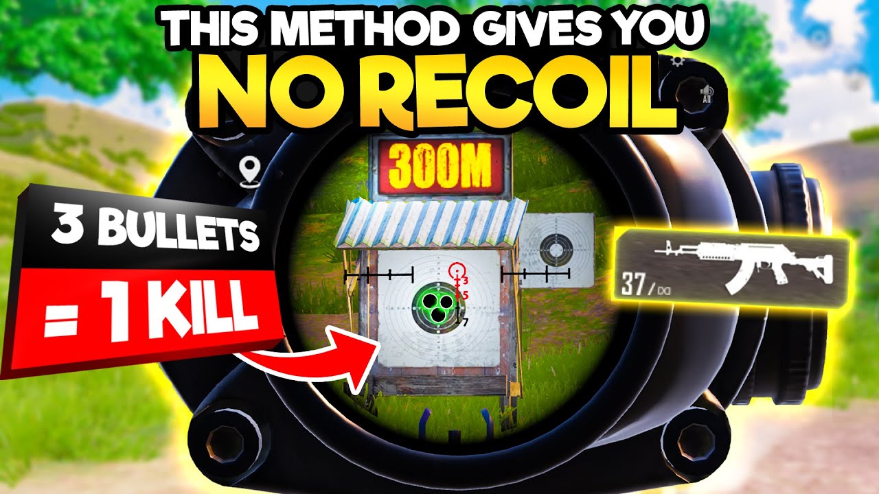 Как освоить трюк со стрельбой очередями с нулевой отдачей | PUBG MOBILE и BGMI!