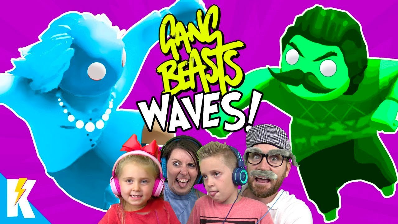 GANG BEASTS WAVES Family Battle! | K-City GAMING