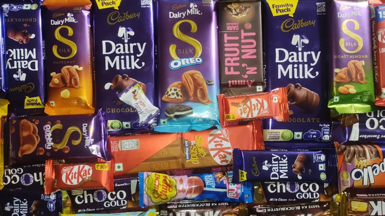 ASMR : Chocolate & candy || lot's of chocolate & candy || All Types of Chocolates in One Video