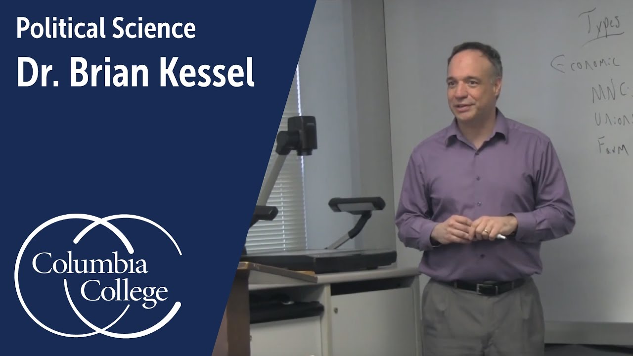 Dr. Brian Kessel: Associate Professor of Political Science, Columbia College