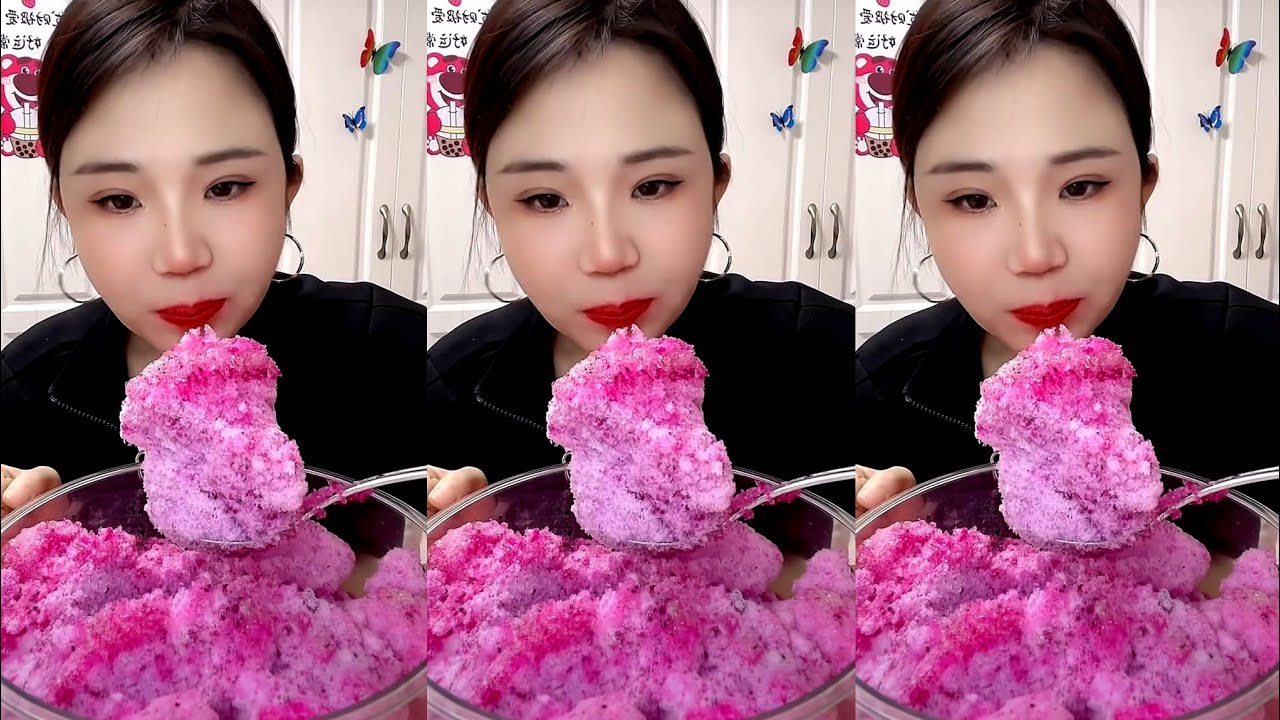 ASMR SHAVED ICE EATING YY
