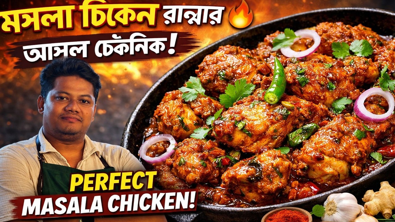 একবার এইভাবে মসলা চিকেন রান্না করলে বারবার বানাতে ইচ্ছে করবে 😍 Perfect Masala Chicken