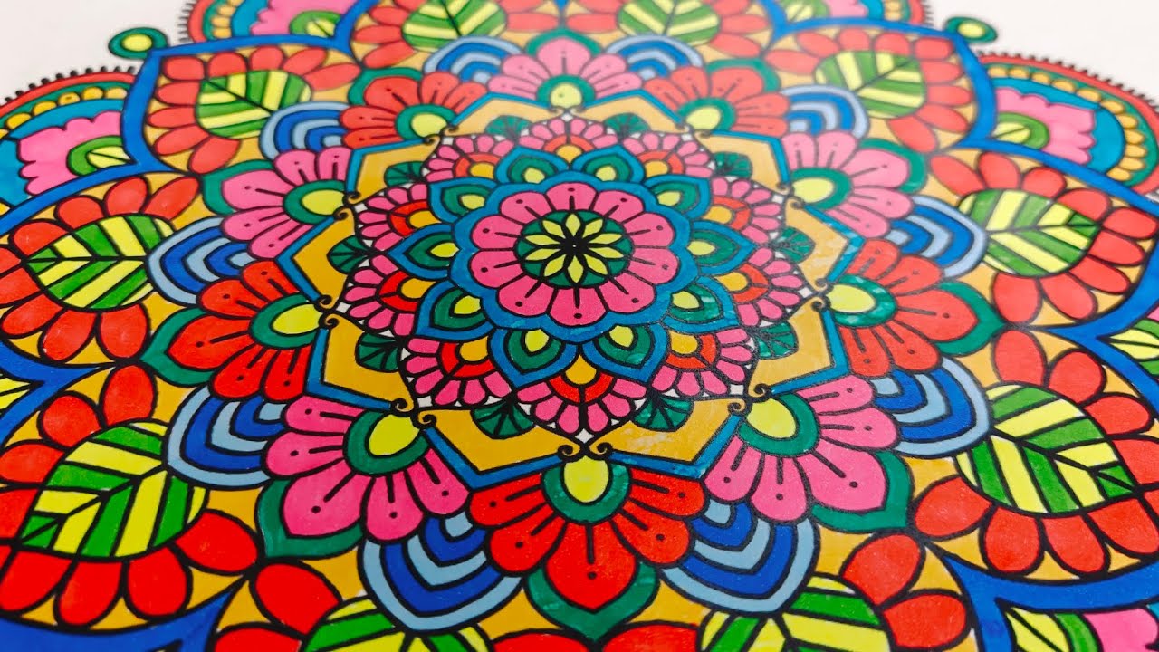 🌈 Color and Calm: Relaxing Mandala Coloring Video - Session 6