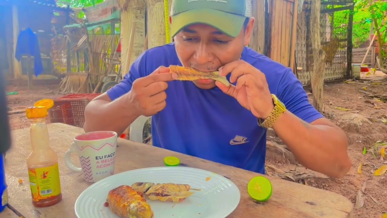 CAFÉ DA MANHÃ COM PIAU FRITO NO RANCHO 