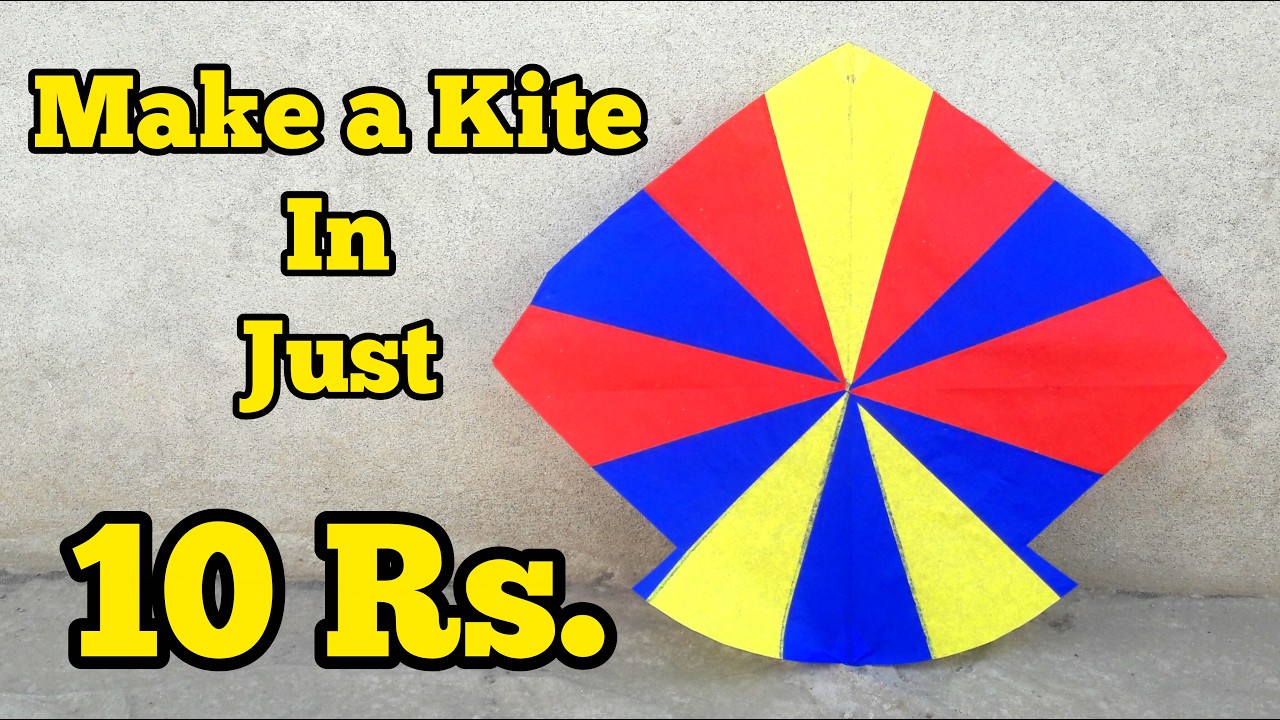 How to Make a Colorful Kite For Basant 2026 in Just 10 Rs!