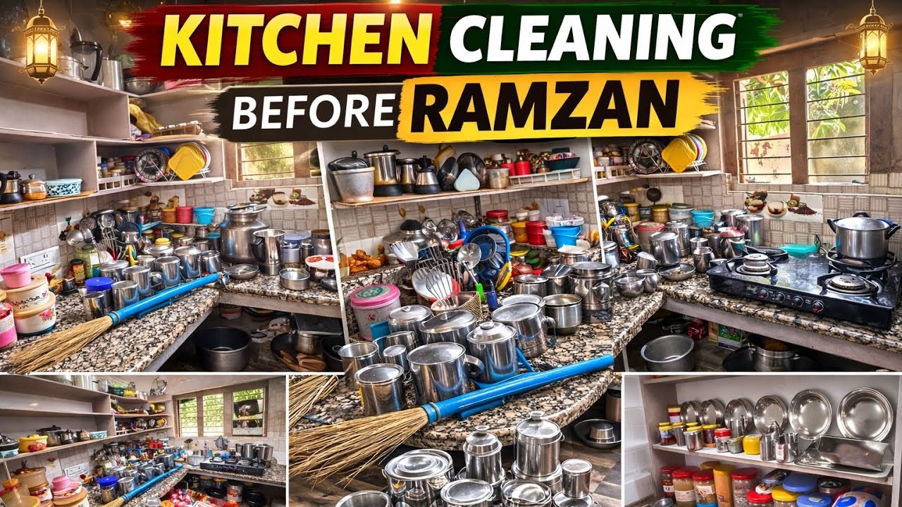 Ramzan Se Pehle Kitchen Deep Cleaning Kitchen Reset Ramzan Ki Tayari 🌙 Kitchen Cleaning & Organizing