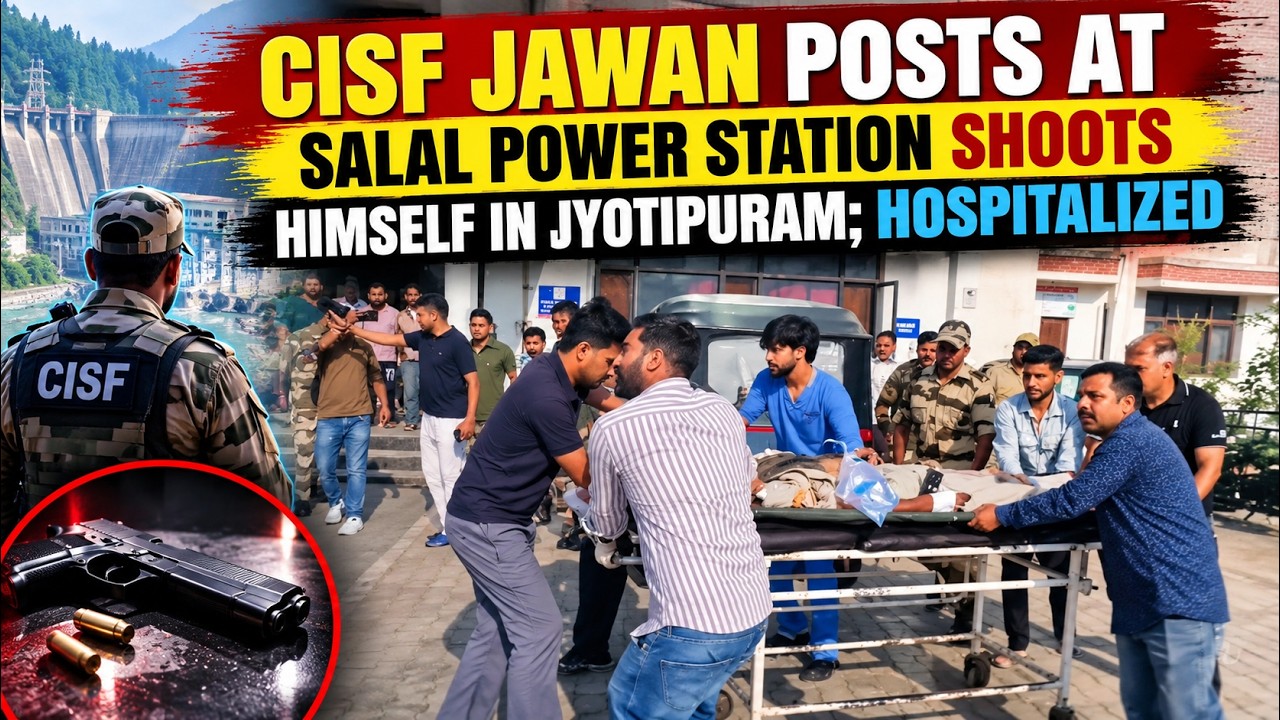 CISF Jaw@n Posts At Salal Power Station $hoot its Himself In Jyotipuram; Hospitalized