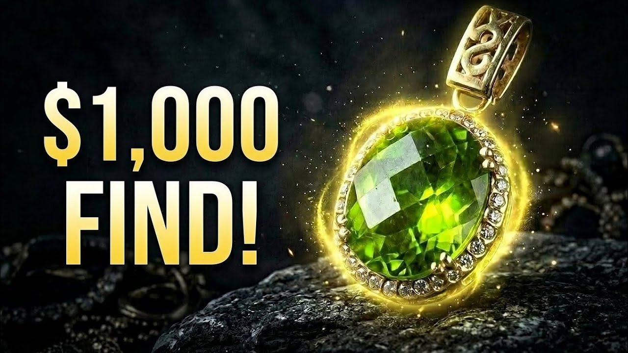 $20 Thrift Shop Jewelry Jar Reveals $1000 Diamonds & Peridot! Gold Silver Costume Jewelry