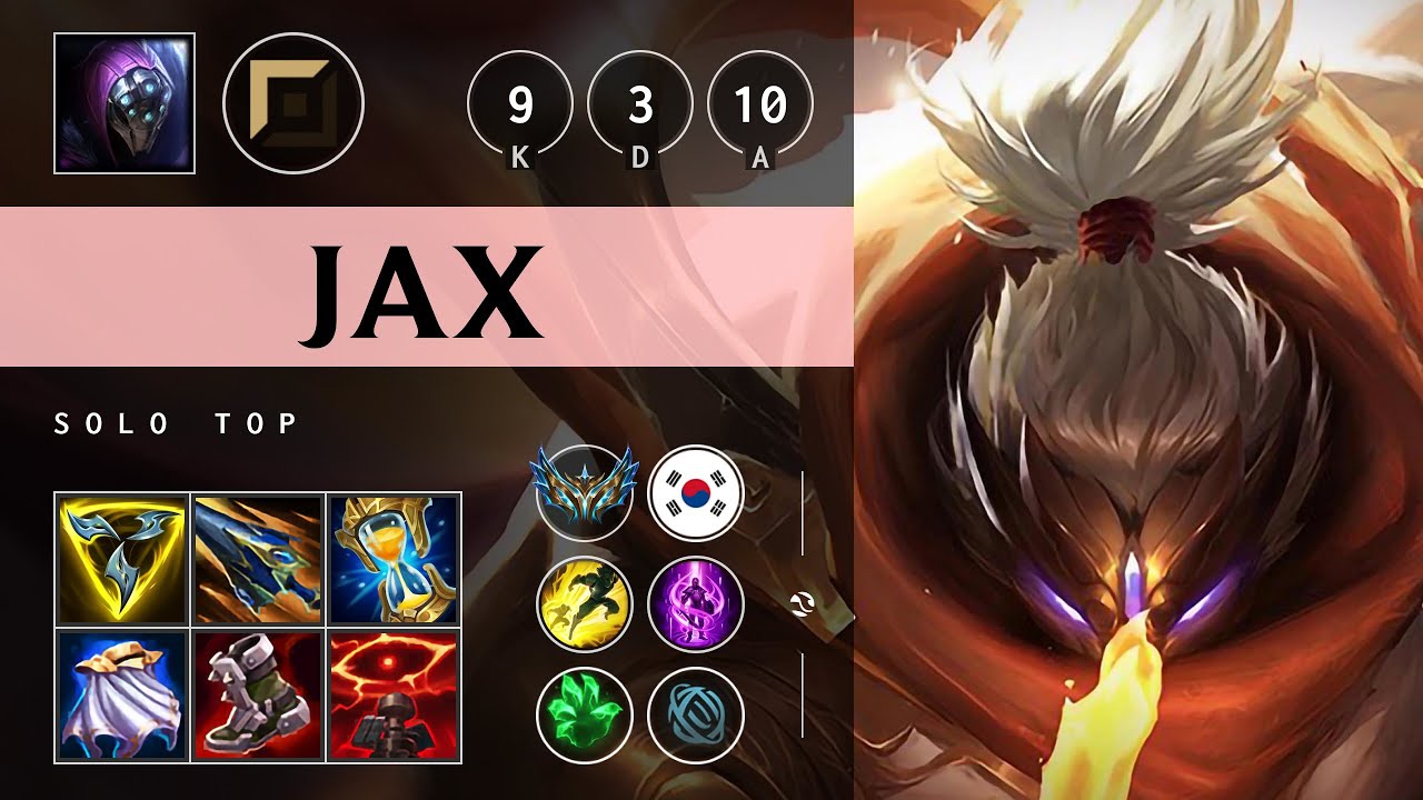 Jax Top vs Renekton: Godlike - KR Challenger Patch 14.24