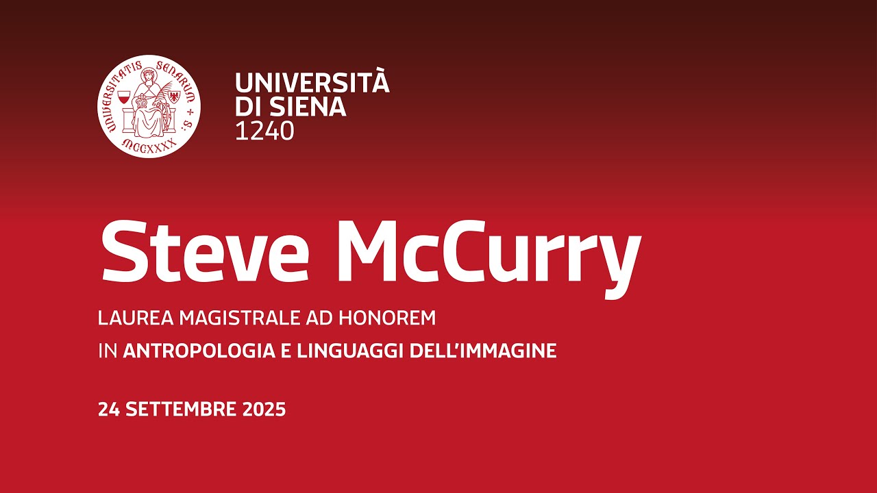 Laurea Magistrale ad Honorem a Steve McCurry