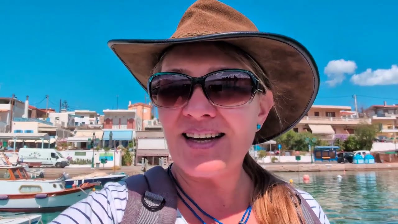 Grecja 4K Wyspa Aegina, Port Perdika i antyczny gaj oliwny. Marta Kania w pogoni za wiosną.