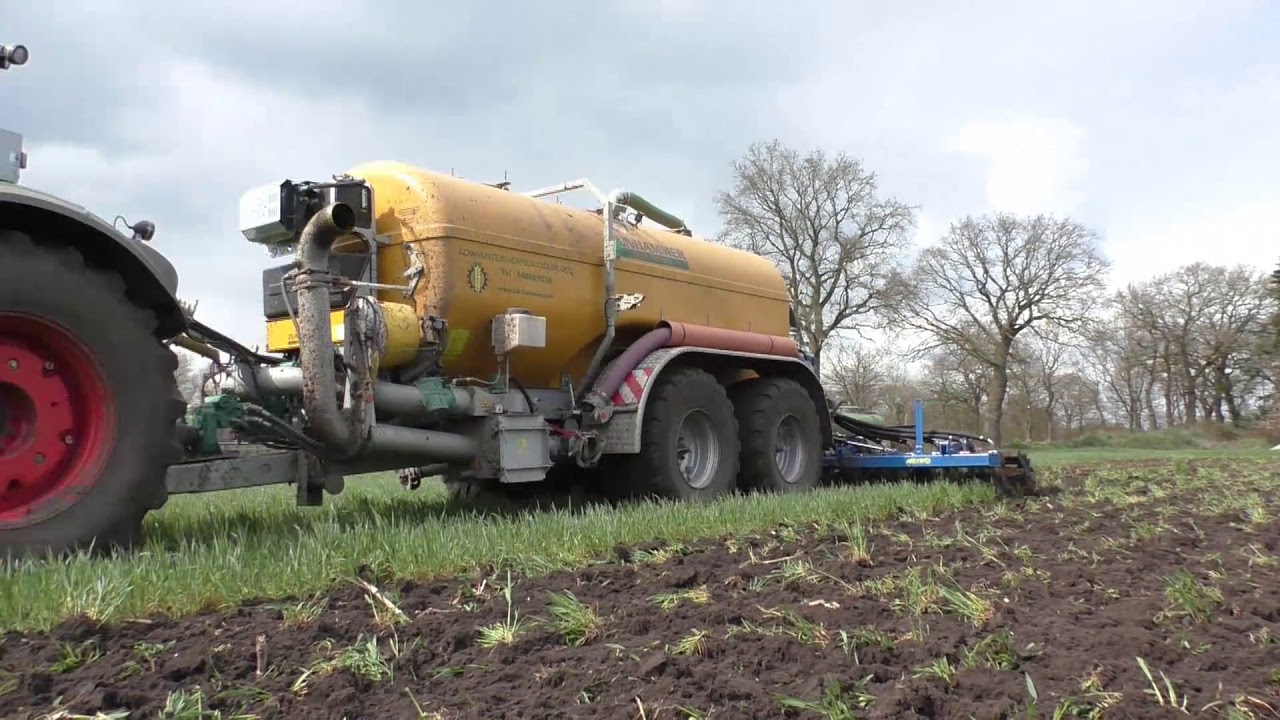 LU der Region - LU Coldewey mit Güllescheibenegge unterwegs im Frühjahr 2019