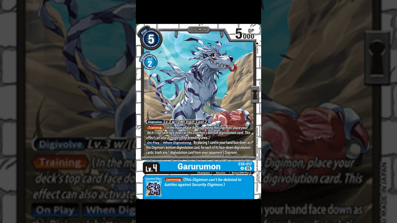 Garurumon: The BLUE STAPLE You NEED in Digimon TCG!