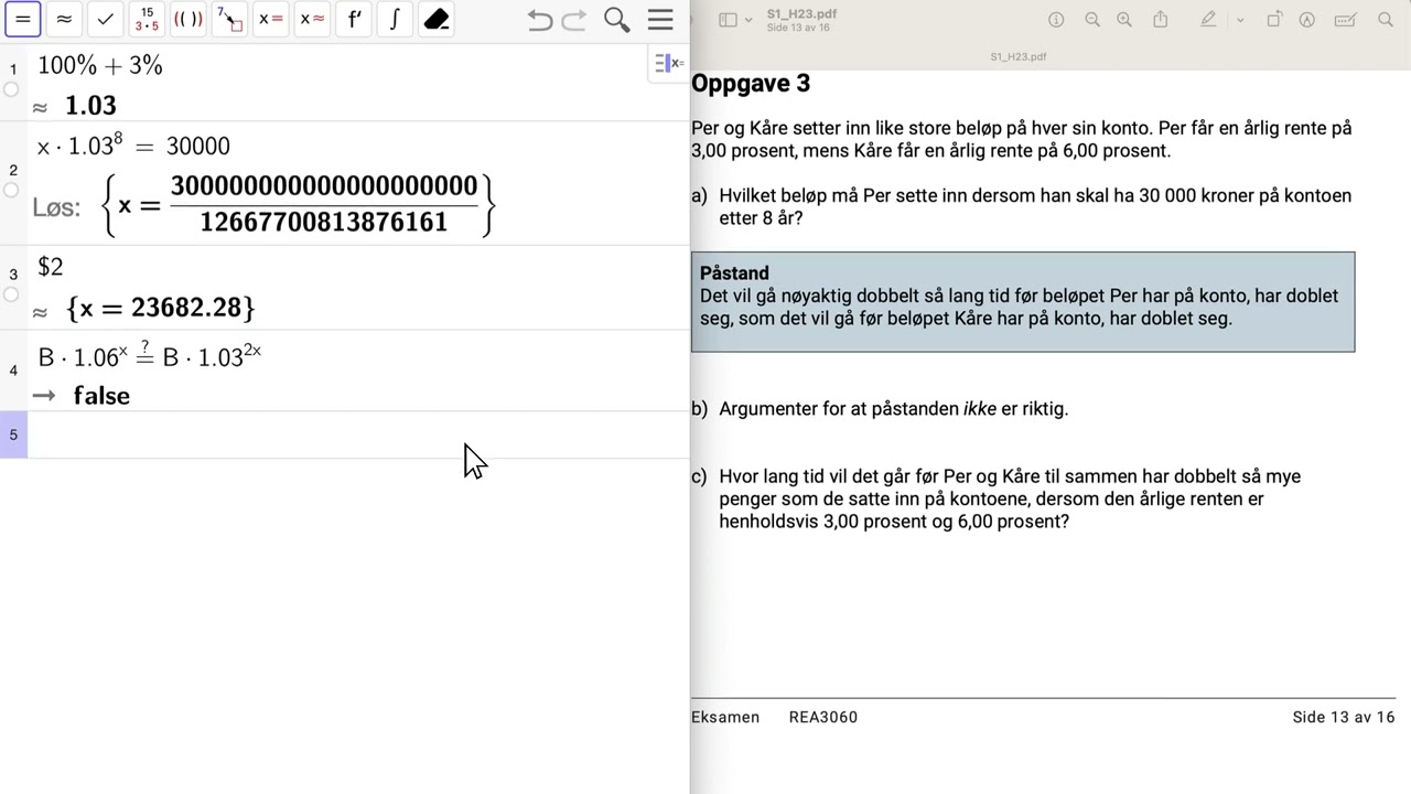 Eksamen S1, oppgave 3, del 2, høst 2023