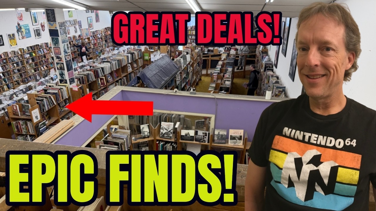 MASSIVE Haul at the BEST Used Bookstore in Texas - Video Games, Records, & More!