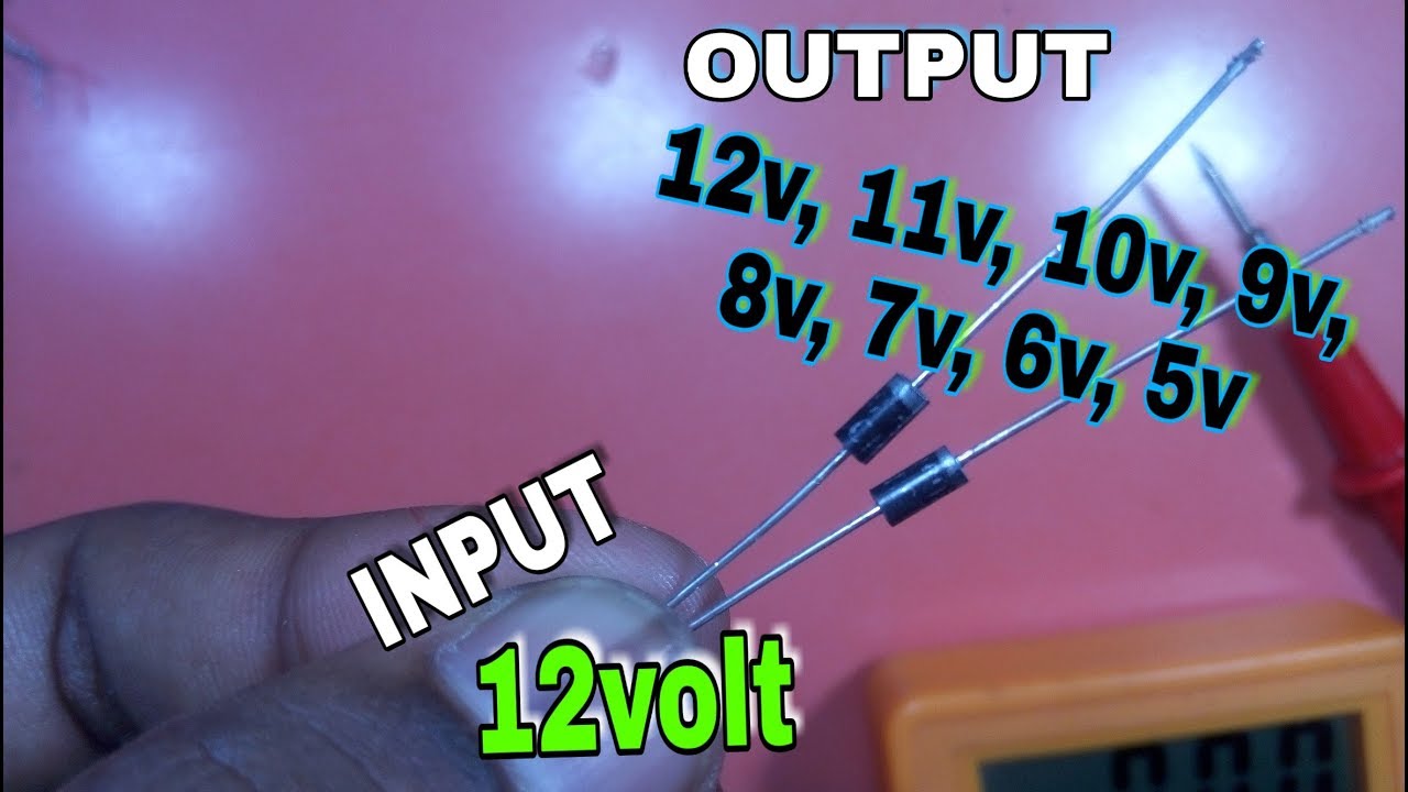 Simple multi voltage power supply | circuit using only diode | regulate 12v to different voltage