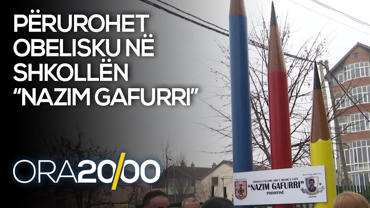Perurohet obelisku ne shkollen “Nazim Gafurri” - 21.12.2020 - Klan Kosova